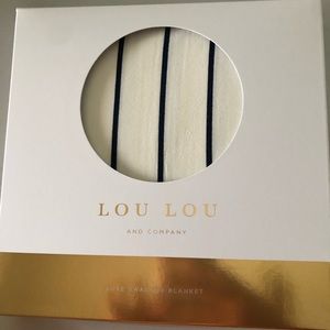 PRICE FIRM! Lou Lou and company swaddle blanket